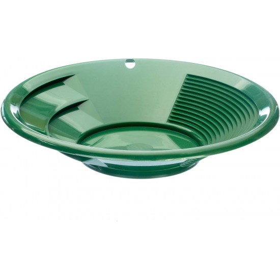 Gold pan 8" green