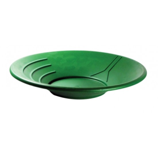 Gold pan 10" green